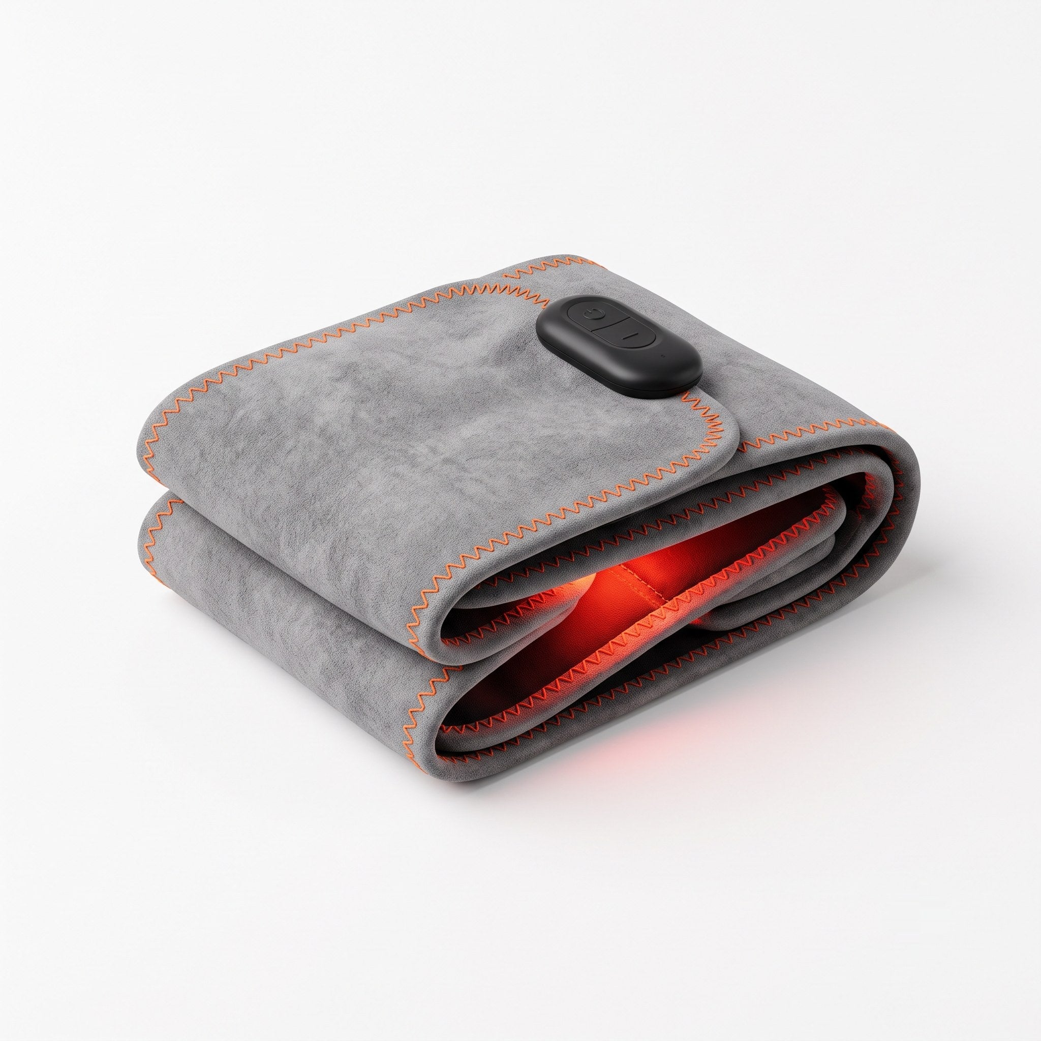 LumaVena liver belt product shot with red LED clusters lit